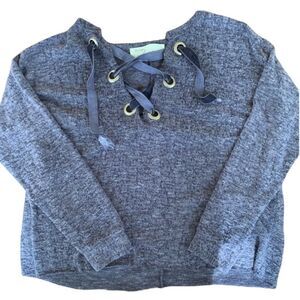 Vintage Havana lace up crop sweater